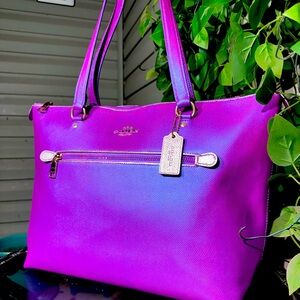 Coach Purple Tote Bag